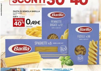 Coop Barilla Pasta offerta