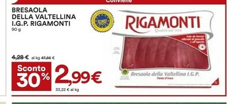 Coop Valtellina Bresaola offerta