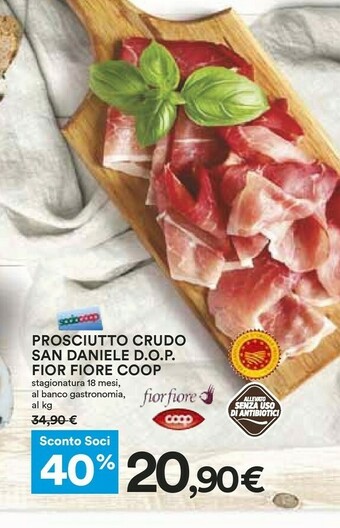 Coop San daniele Prosciutto San Daniele offerta