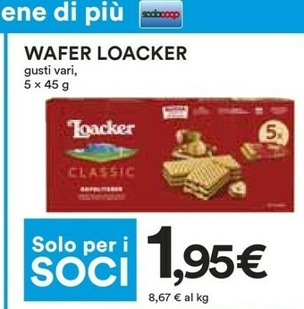 Coop Loacker Wafer offerta