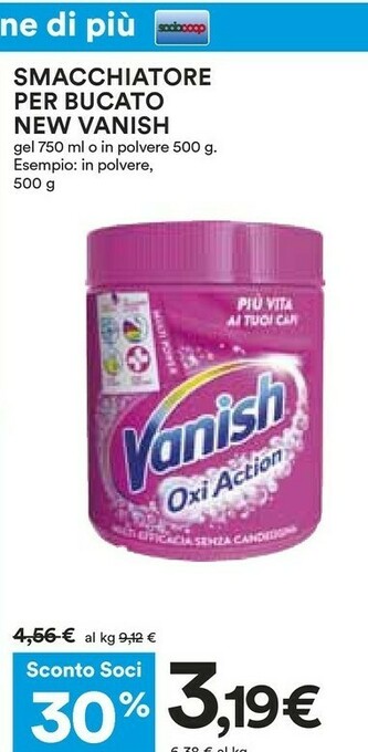 Coop Vanish Smacchiatore offerta
