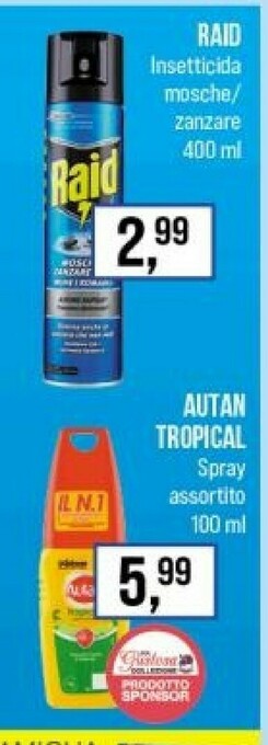 Caddy's Raid Insetticida offerta