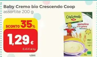 Coop Coop Crescendo Baby Cremo Bio offerta