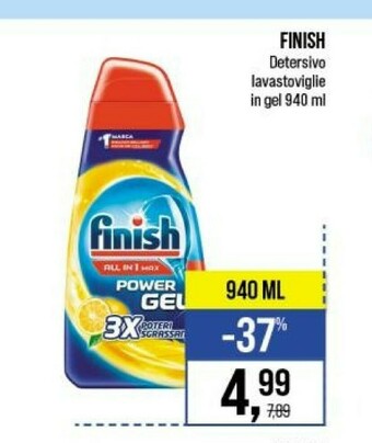 Caddy's Finish Detersivo lavastoviglie offerta