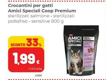 Coop Coop Premium Amici Speciali Croccantini Per Gatti offerta