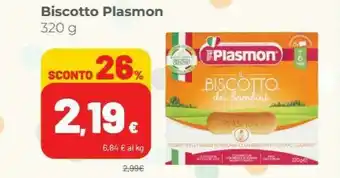 Coop Plasmon Il Biscotto Dei Bambini 320 G(ml) offerta