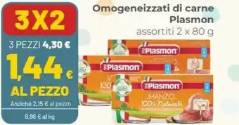 Coop Plasmon Omogeneizzati Di Carne offerta