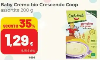 Coop Coop Baby Cremo Bio Crescendo offerta