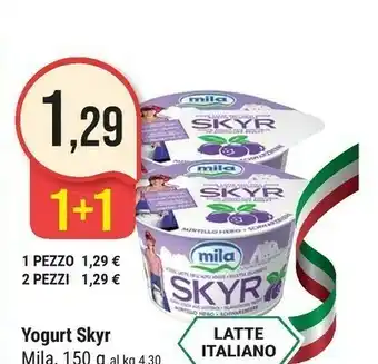 Supermercati Gulliver Mila Mila - Skyr Mirtillo Nero 150 g(ml) offerta