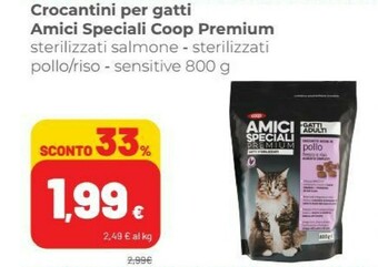 Coop Coop Premium Amici Speciali Croccantini Per Gatti offerta