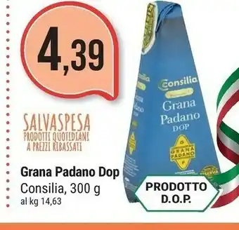 Supermercati Gulliver Consilia Grana Padano DOP offerta