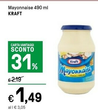 Iper La Grande Kraft Mayonnaise 490 Ml offerta