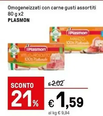 Iper La Grande Plasmon Omogeneizzatti Con Carne offerta