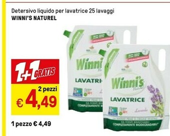 Iper La Grande Winni's Naturel Detersivo Liquido Per Lavatrice offerta