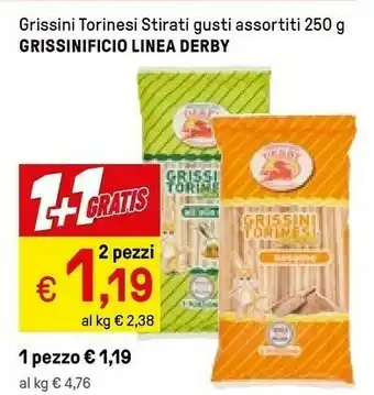 Iper La Grande Grissinficio Linea Derby Grissini Torinesi offerta