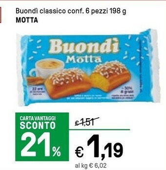 Iper La Grande Motta Buondì Classico offerta