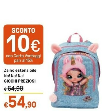 Giochi preziosi Zaino Estensibile Na! Na! Na!