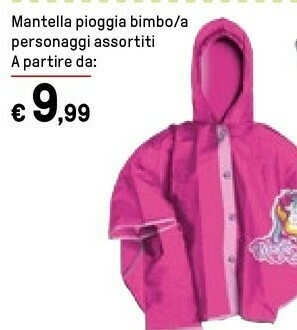 Iper La Grande Iper Mantella Pioggia Bimbo/a offerta