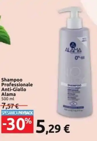 Carrefour Alama Shampoo Professionale Anti-giallo 500 ml offerta
