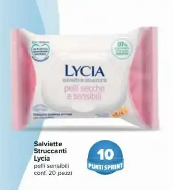Carrefour Lycia Salviette Struccanti 60 pezzi offerta