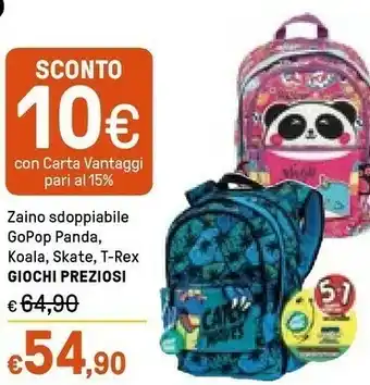 Iper La Grande Giochi Preziosi Zaino Sdoppiabile Gopop offerta