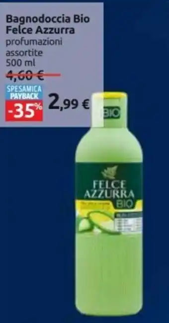 Carrefour Felce Azzurra Bagnodoccia Bio 500 ml offerta