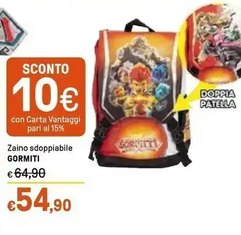 Gormiti Zaino Sdoppiabile
