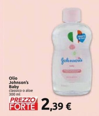 Carrefour Johnson's Baby Olio 300 ml offerta
