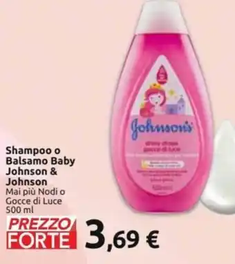 Carrefour Johnson's Baby Shampoo o Balsamo 500 ml offerta
