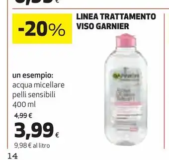 Ipercoop Linea trattamento viso garnier offerta