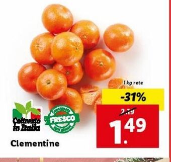 Lidl Clementine offerta