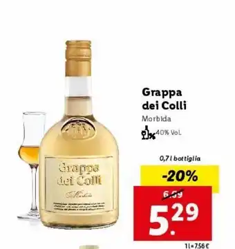 Lidl Grappa dei colli offerta