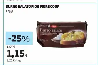 Ipercoop Burro salato fior fiore coop offerta