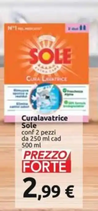 Carrefour Sole Cura Lavatrice 2 pezzi 250 ml cad 500 ml offerta