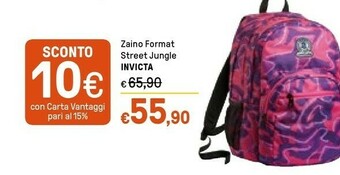 Iper La Grande Invicta Zaino Format Street Jungle offerta