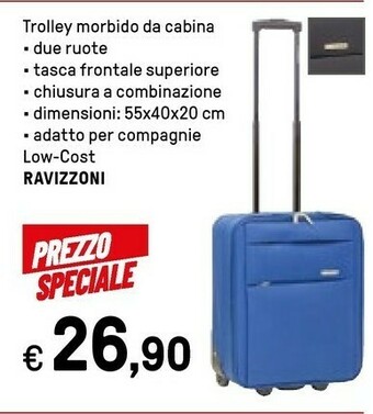 Iper La Grande Ravizzoni Trolley Morbido Da Cabina offerta