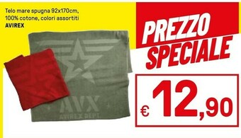 Iper La Grande Avirex Telo Mare Spugna offerta