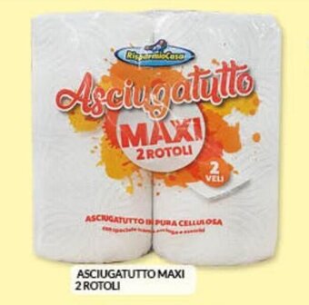 Risparmio Casa Risparmio Casa Asciugatutto Maxi 2 rotoli offerta