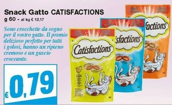 Prix Quality Catisfactions Snack Gatto 60 G offerta