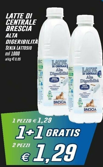 Prix Quality Centrale del latte brescia Brescia Latte Di Centrale - Latte Di Centrale Parzialmente Scremato UHT 1000 G(ml) offerta
