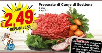 Prix Quality Prix Preparato Di Carne Di Scottona 350 G offerta