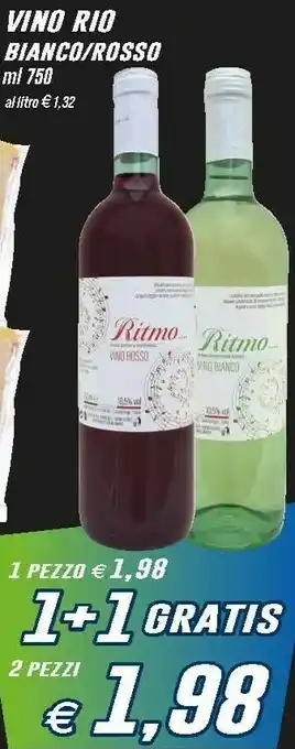 Prix Quality Ritmo Vino Rosso 750 Ml offerta