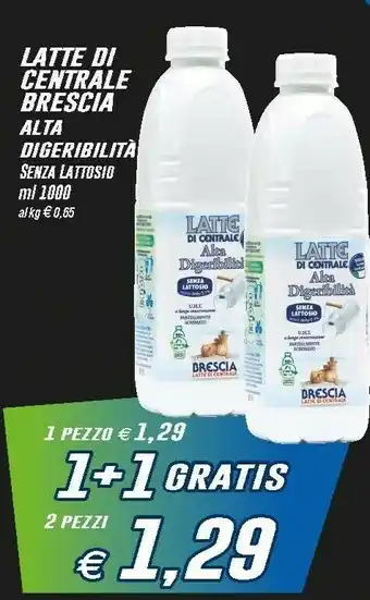 Prix Quality Centrale del latte brescia Brescia Latte Di Centrale - Latte Di Centrale Parzialmente Scremato UHT 1000 G(ml) offerta