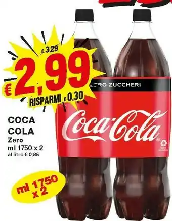 Prix Quality Coca Cola Coca-Cola - Coca-Cola Zero 1750 G(ml) offerta