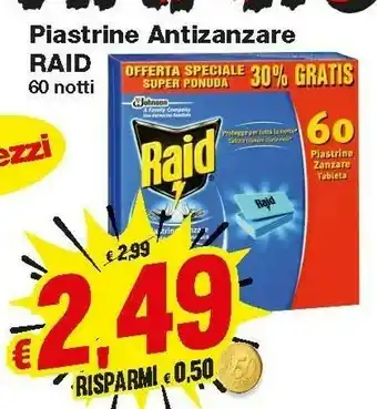 Sc johnson Raid Piastrine Antizanzare