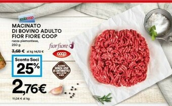 Coop Coop Macinato Di Bovino Adulto Fior Fiore offerta