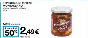 Coop Montalbano Peperoncini Ripieni offerta