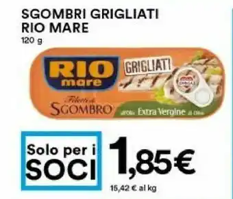 Coop Rio Mare Sgombri Grigliati offerta