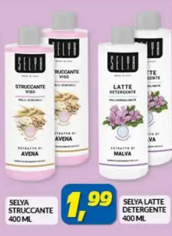 Risparmio Casa Selya Struccante 400 ml/ Selya Latte Detergente 400 ml offerta