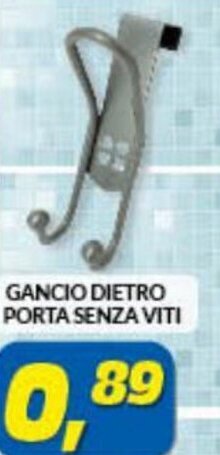 Gancio Dietro Porta Senza Viti